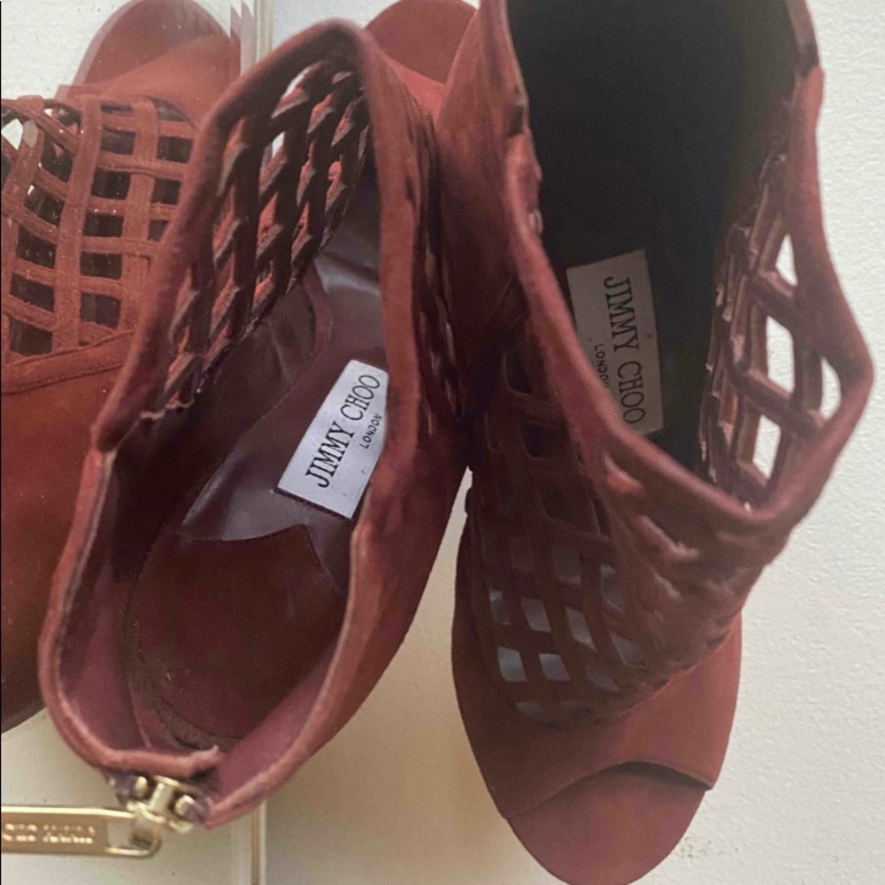 Jimmy Choo Open-Toe Boot Heels - image 6